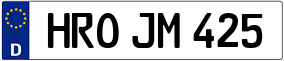 Trailer License Plate